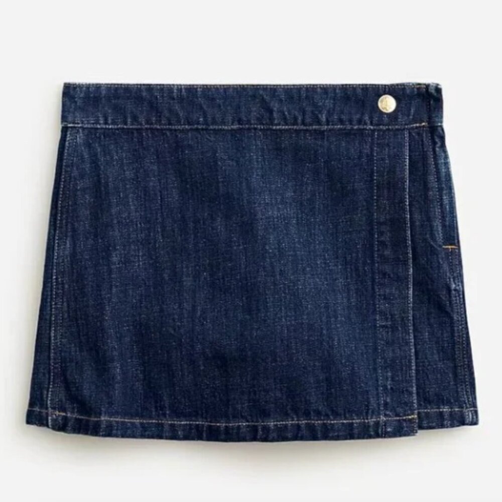 J.Crew Denim skort in rinse wash - style CA359 - size 4